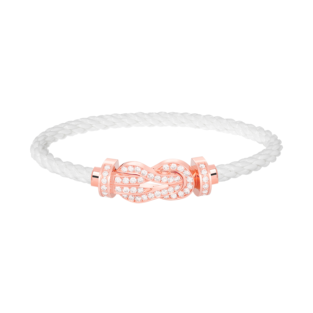 Mysitc CHANCE LARGE 8 FIGURE BUCKLE FULL DIAMOND BRACELET ROSE GOLD