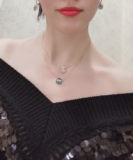 Mysitc JEUX DE ROSE GOLD DIAMOND NECKLACE