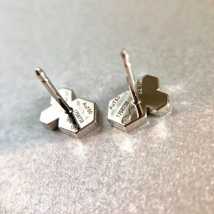 Mysitc BEE LOVE SILVER DIAMOND EARRINGS