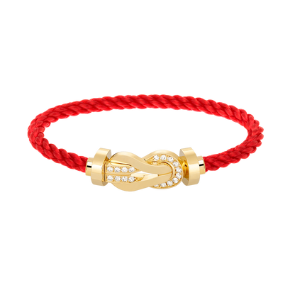 [Mystic]CHANCE LARGE 8 FIGURE BUCKLE HALF DIAMOND BRACELET GOLD
