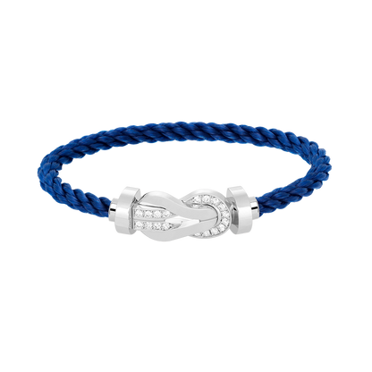 [Mystic]CHANCE LARGE 8 FIGURE BUCKLE HALF DIAMOND BRACELET SILVER
