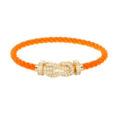 [Mystic]CHANCE LARGE 8 FIGURE BUCKLE FULLDIAMOND BRACELET GOLD