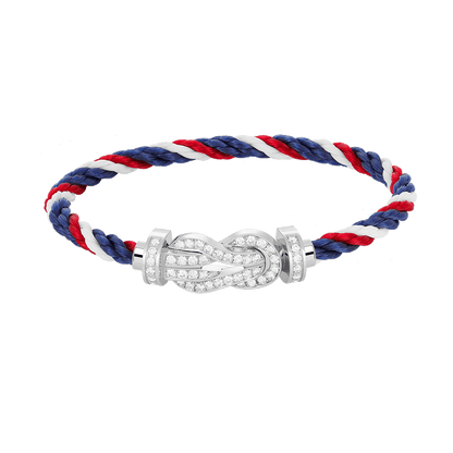 [Mystic]CHANCE LARGE 8 FIGURE BUCKLE FULL DIAMOND BRACELET SILVER