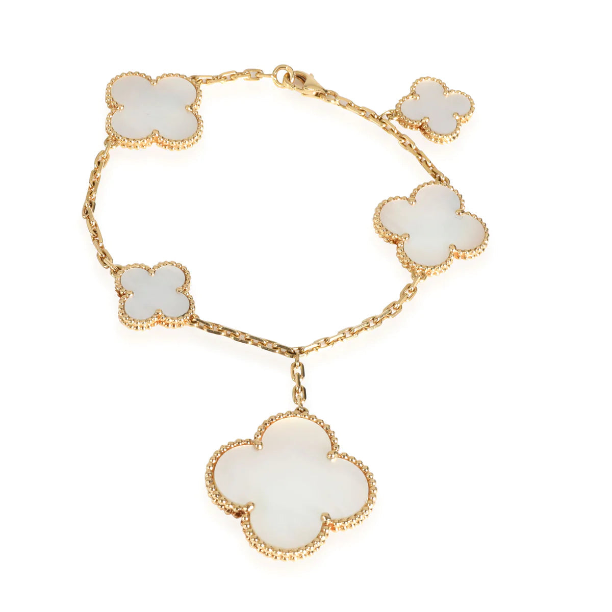 [Mystic]MAGIC CLOVER MOP GOLD BRACELET 5 MOTIFS
