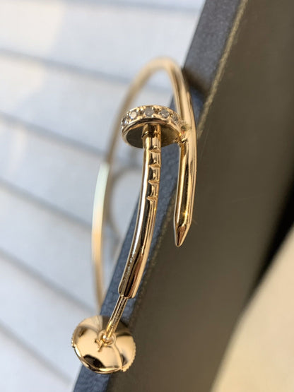 [Mystic]JUSTE EARRINGS GOLD DIAMONDS 1.8MM
