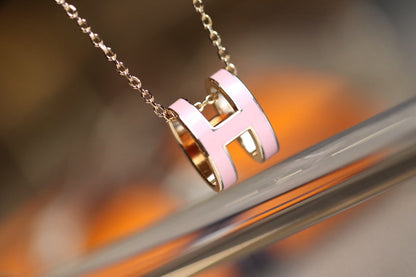[Mystic]POP H PEDANT PINK GOLD