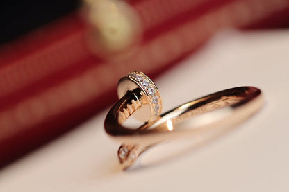 [Mystic]JUSTE RING 2.65MM PINK GOLD DIAMOND