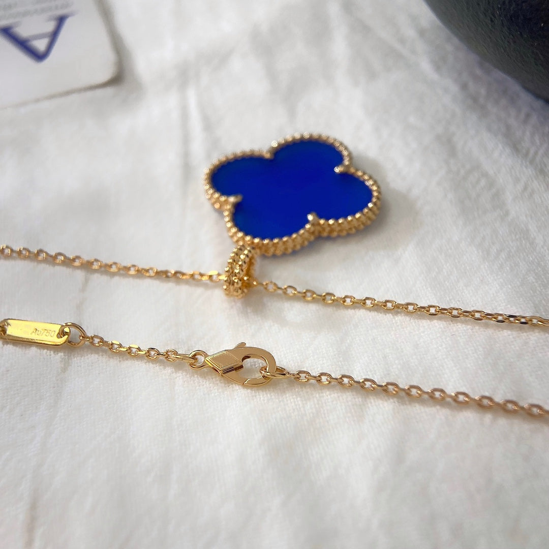 [Mystic]CLOVER 25MM NECKLACE TURQUOISE ROSE GOLD