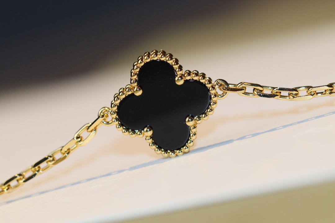 [Mystic]CLOVER 20 MOTIFS ONYX ROSE GOLD