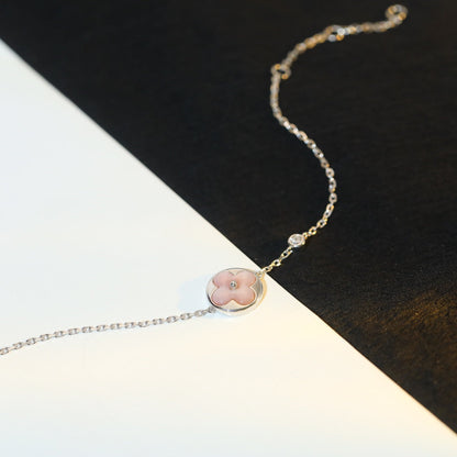 [Mystic]SUN MOTIF PINK MOP SILVER BRACELET