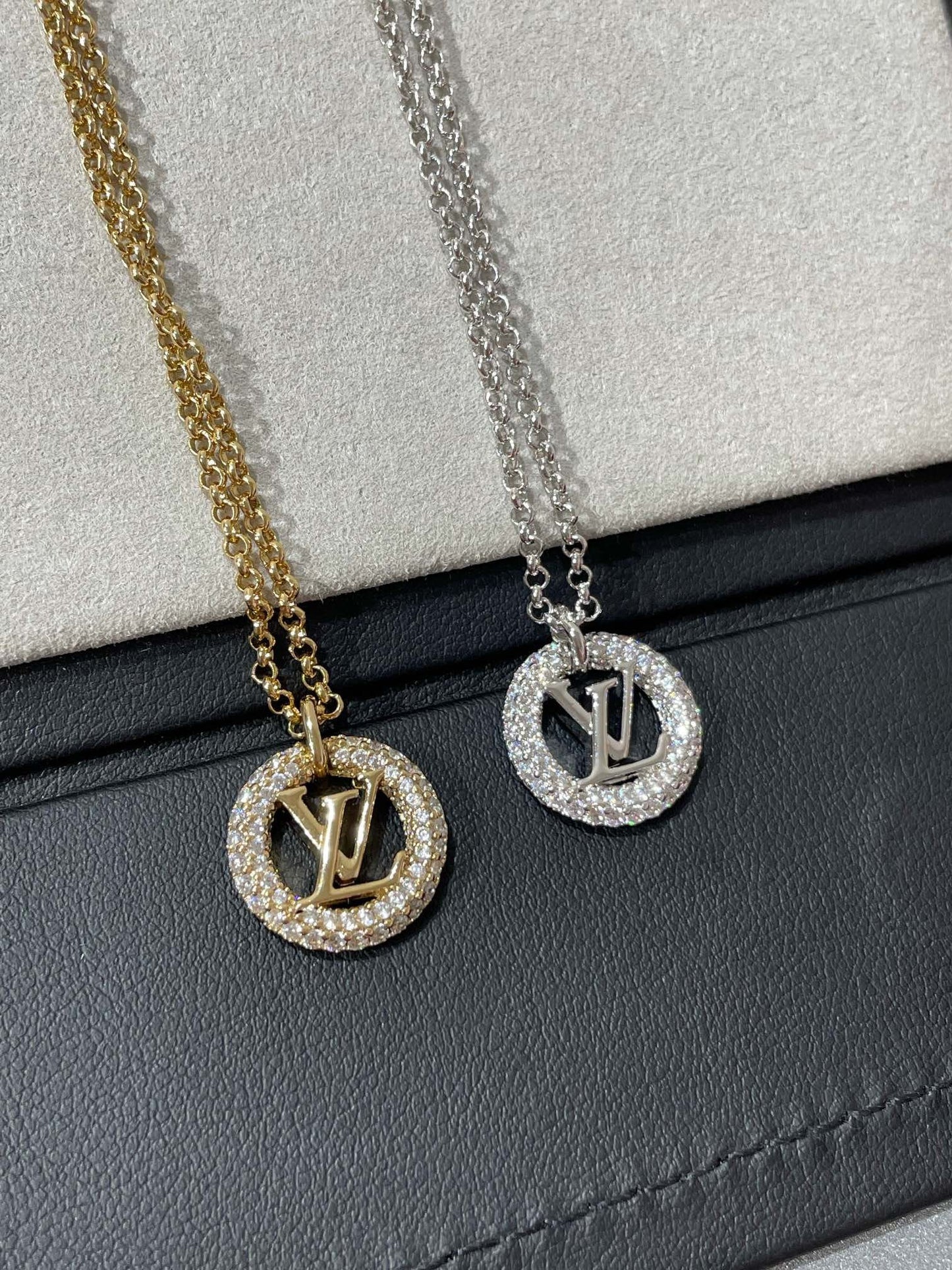 [Mystic]BY NIGHT DIAMOND PAVED NECKLACE