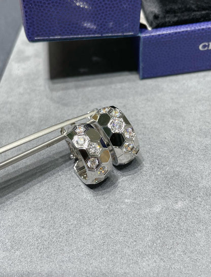 [Mystic]BEE LOVE DIAMOND HOOP EARRINGS