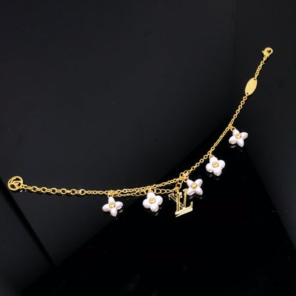 [Mystic]LOGO 6 MOTIF STAR AND SUN GOLD BRACELET