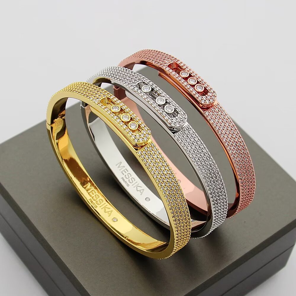 [Mystic ]Move Noa Full Pavé Diamond Bangle Bracelet