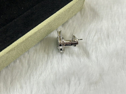 [Mystic]CLOVER MEDIUM STUD GILDED EARRINGS