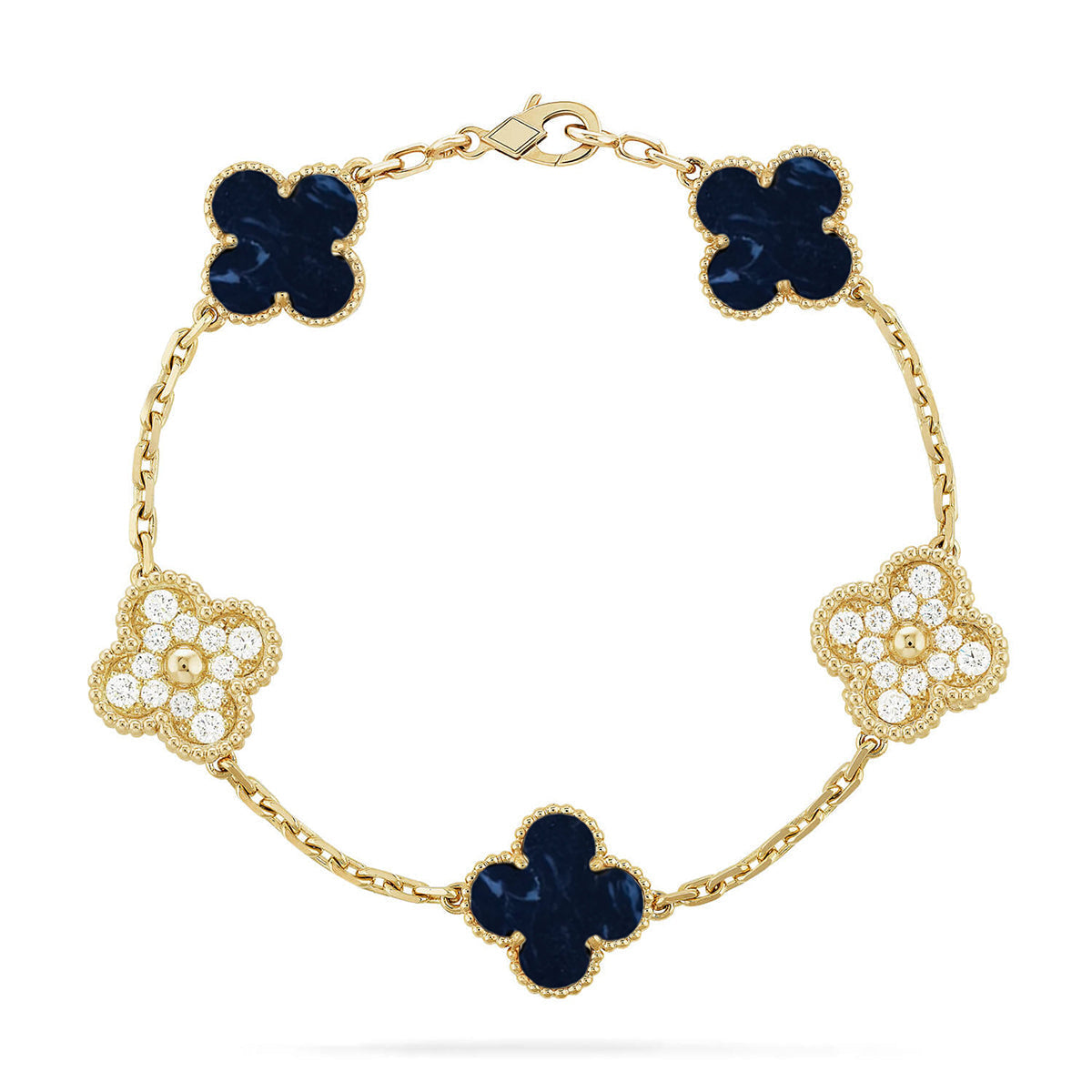 [Mystic]CLOVER 5 MOTIF PIETERSITE BRACELET COLLECTION