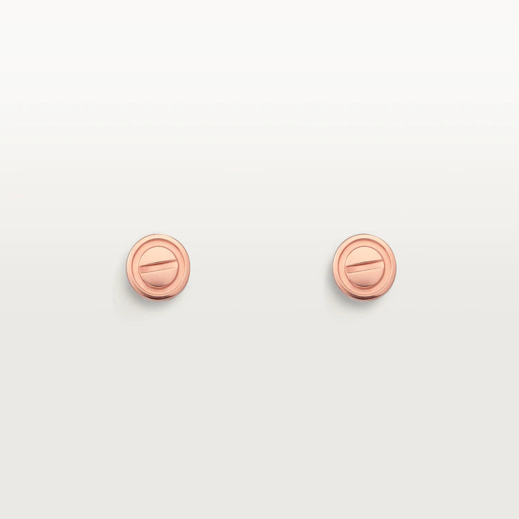 [Mystic]LOVE EARRINGS PINK GOLD 10MM