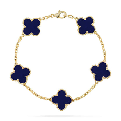 [Mystic]CLOVER 5 MOTIF LAPIS LAZULI BRACELET COLLECTION