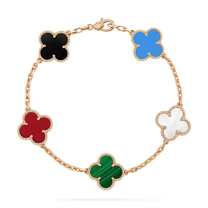 [Mystic]CLOVER 5 MOTIFS MULTICOLOR BRACELET