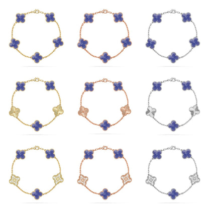 [Mysitc ]New CLOVER 5 MOTIF BLUE VEINS BRACELET COLLECTION
