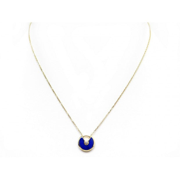 [Mystic]AMULETTE ROSE GOLD AGATE NECKLACE