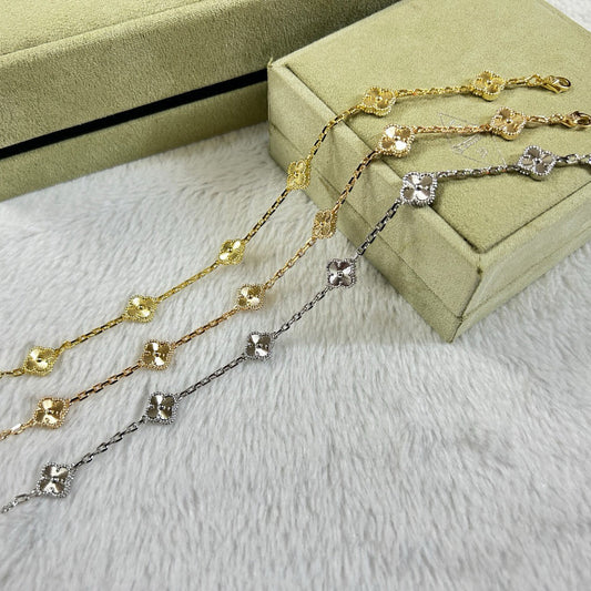 [Mysitc ]New CLOVER 6 MOTIF DIAMOND BRACELET