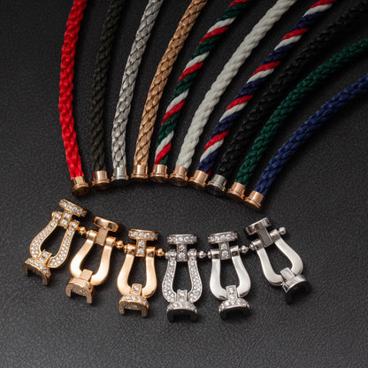 [Mystic]FORCE LARGE HORSESHOE FULL DIAMOND BRACELET GOLD