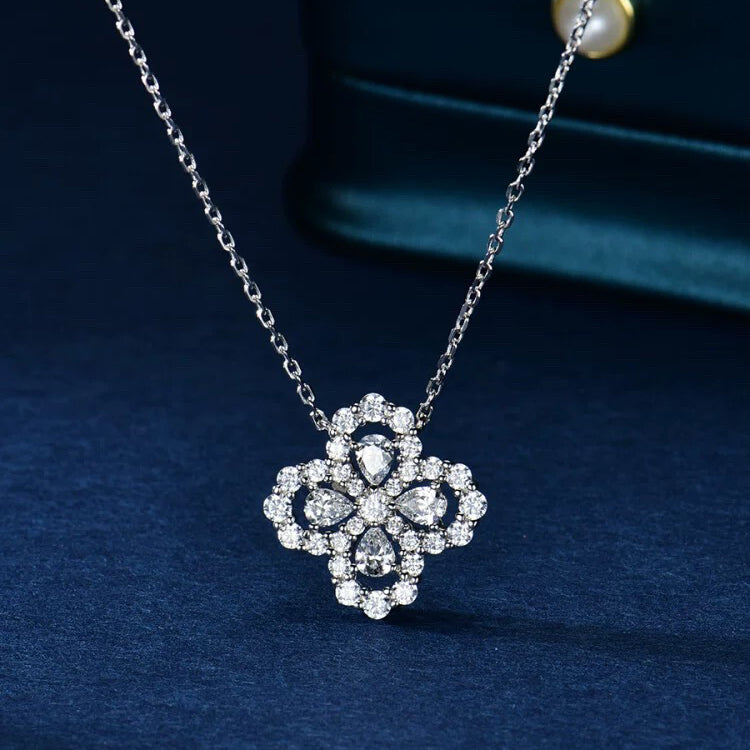 [Mystic]LOOP NECKLACE FULL MOTIF DIAMOND 16MM MULTIPLE COLORS