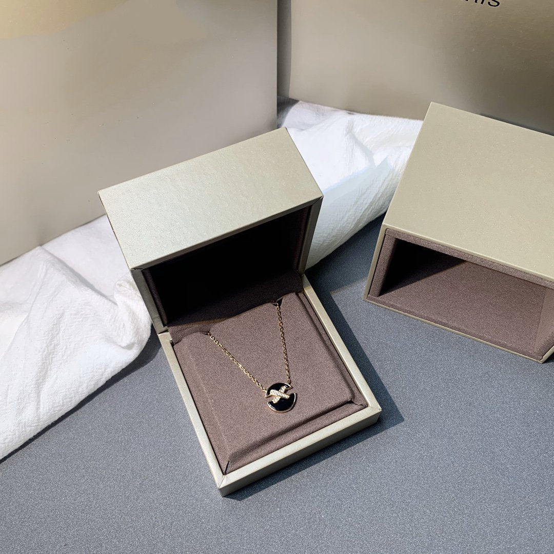 [Mystic]JEUX DE PINK GOLD DIAMOND NECKLACE