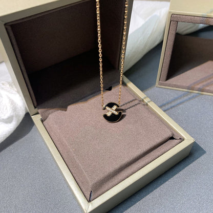 [Mystic]JEUX DE PINK GOLD DIAMOND NECKLACE