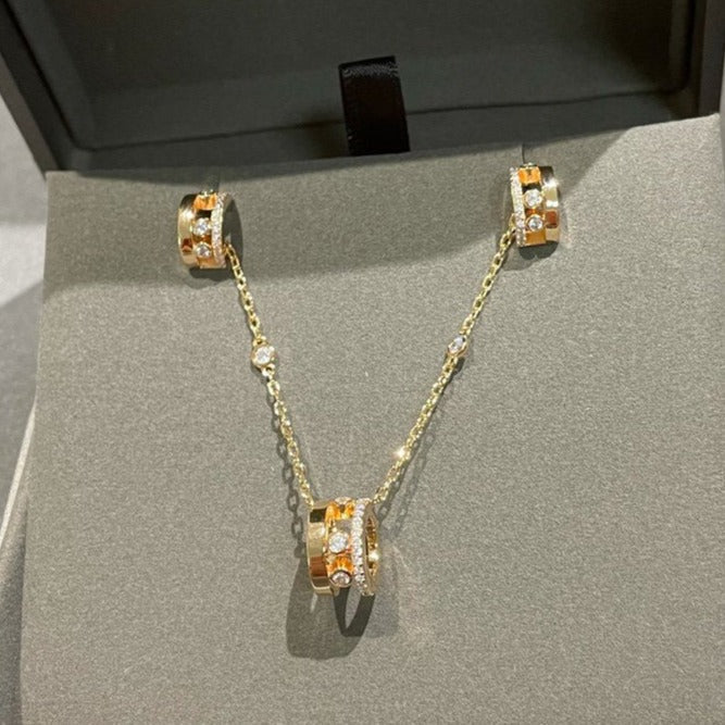 [Mystic ]CHAIN MOVE ROMANE PEDAND NECKLACE
