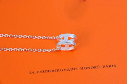 [Mystic]HM NECKLACE H LETTER OVAL SERIES