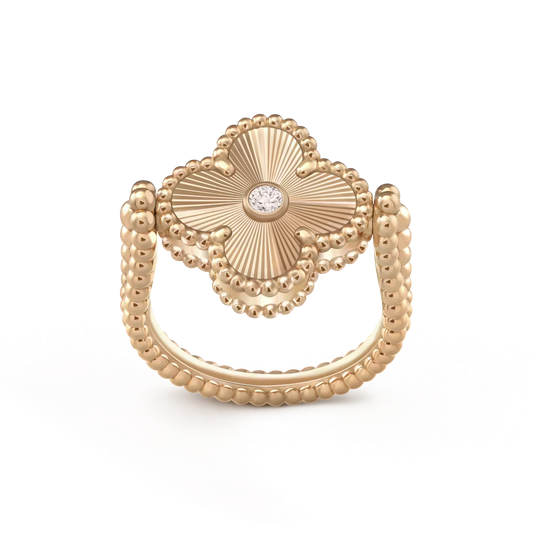 [Mystic]CLOVER RIVERSIBLE ROSE GOLD RING