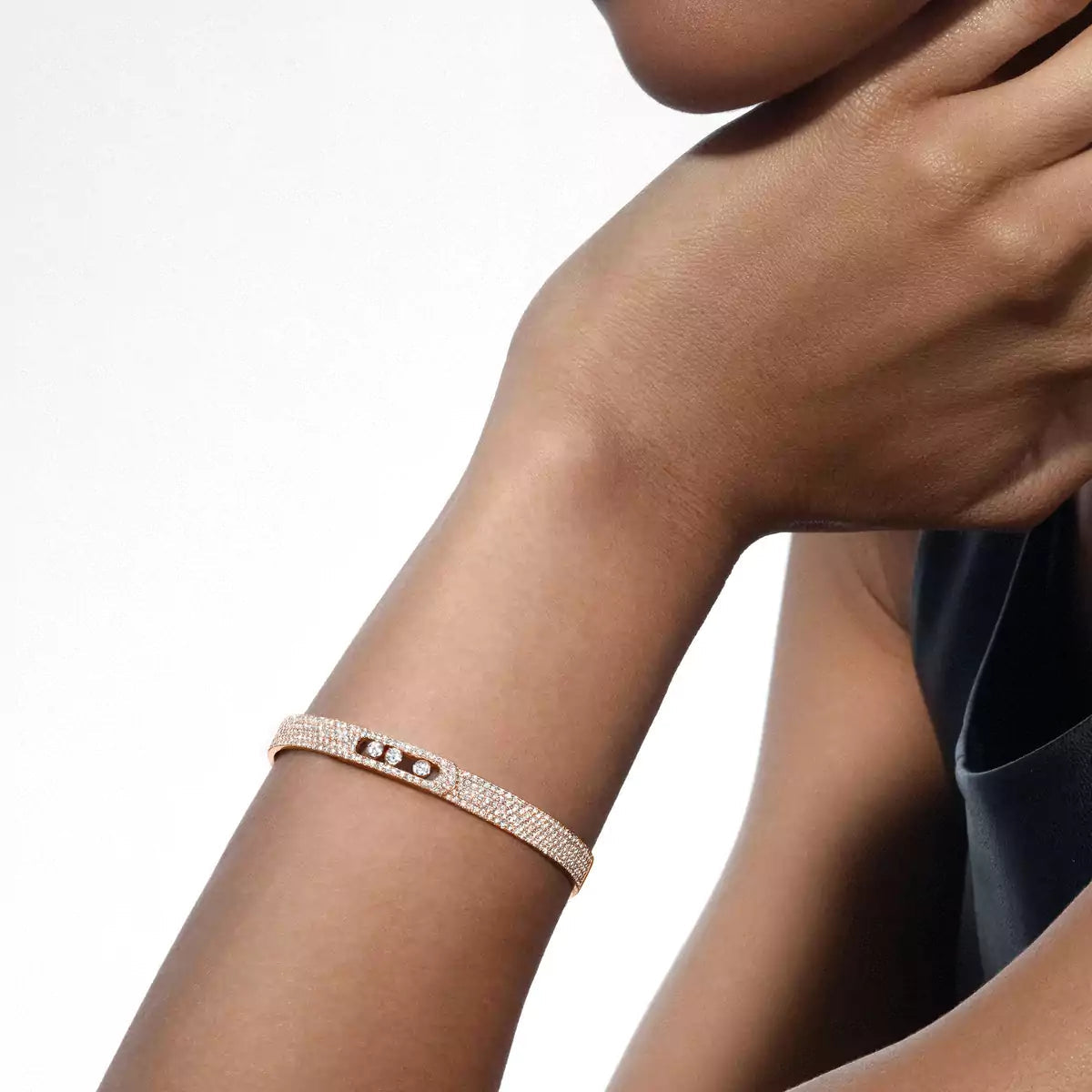 [Mystic ]Move Noa Full Pavé Diamond Bangle Bracelet