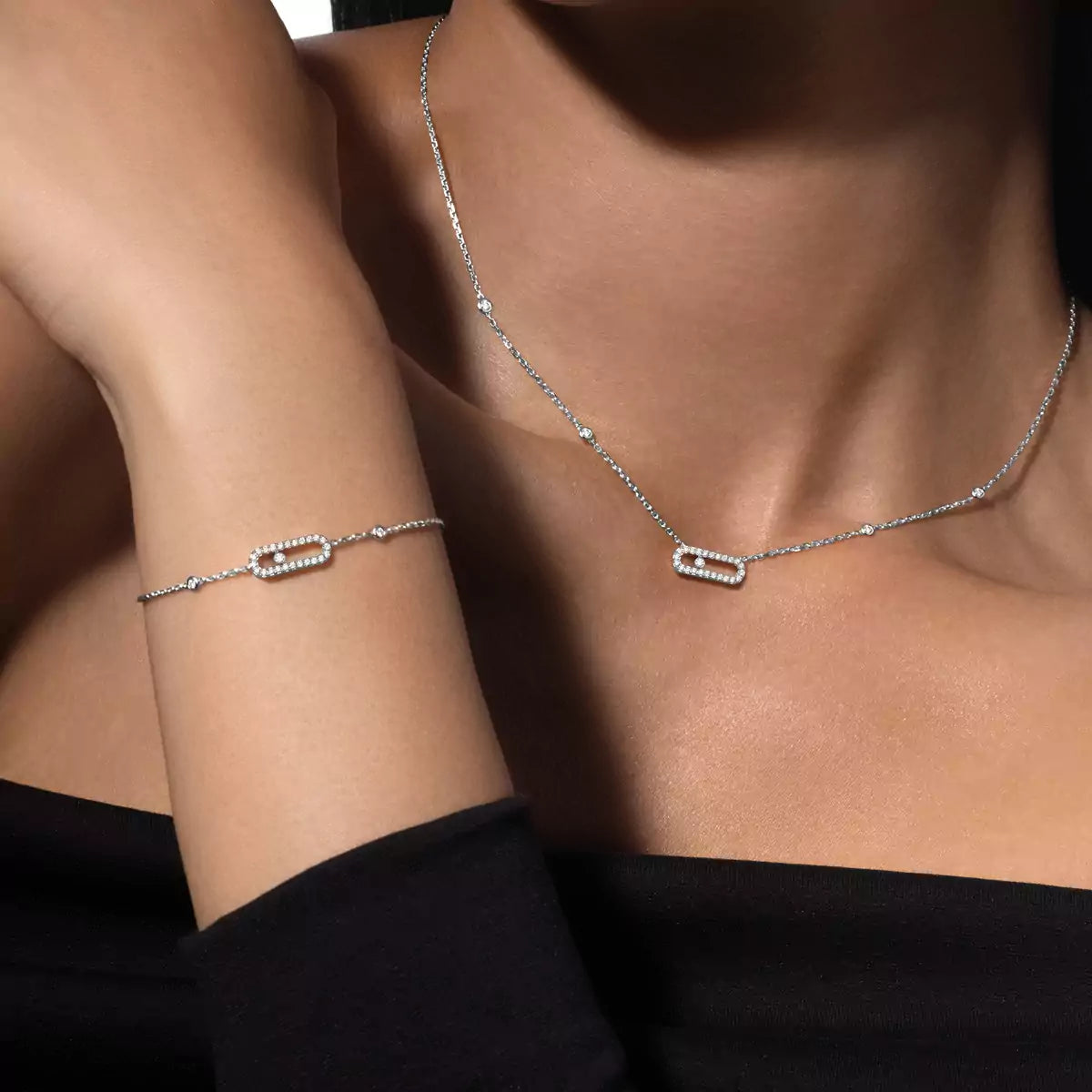[Mystic ]Diamond Necklace Move Uno