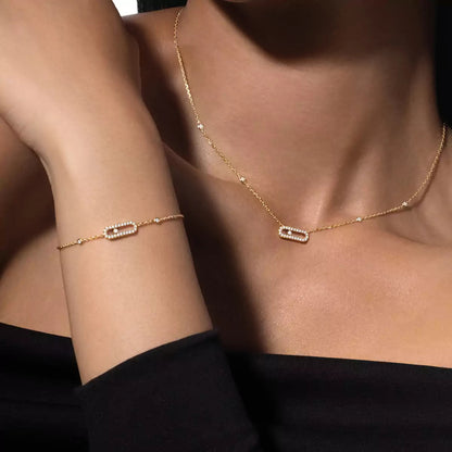 [Mystic ]Diamond Necklace Move Uno