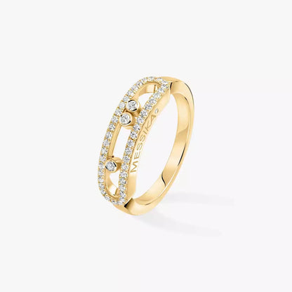 [Mystic ] Baby Move Gold Diamond Pave_ Ring