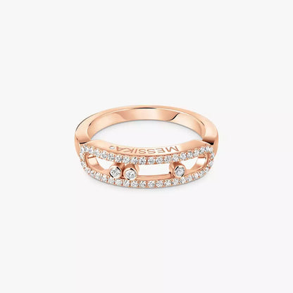 [Mystic ] Baby Move Gold Diamond Pave_ Ring