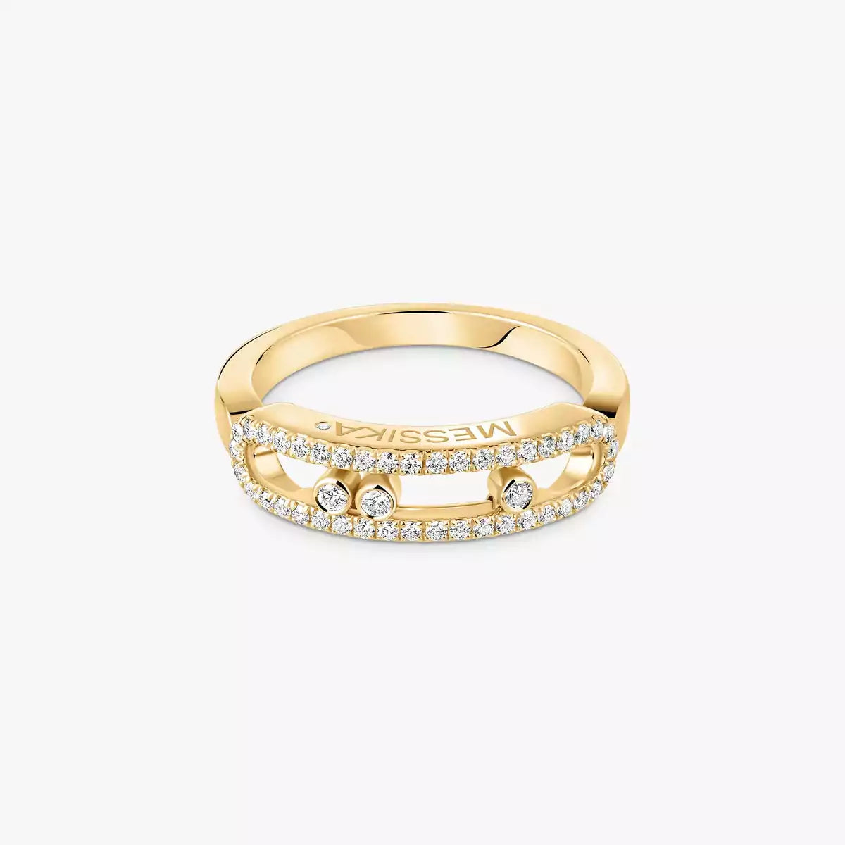 [Mystic ] Baby Move Gold Diamond Pave_ Ring