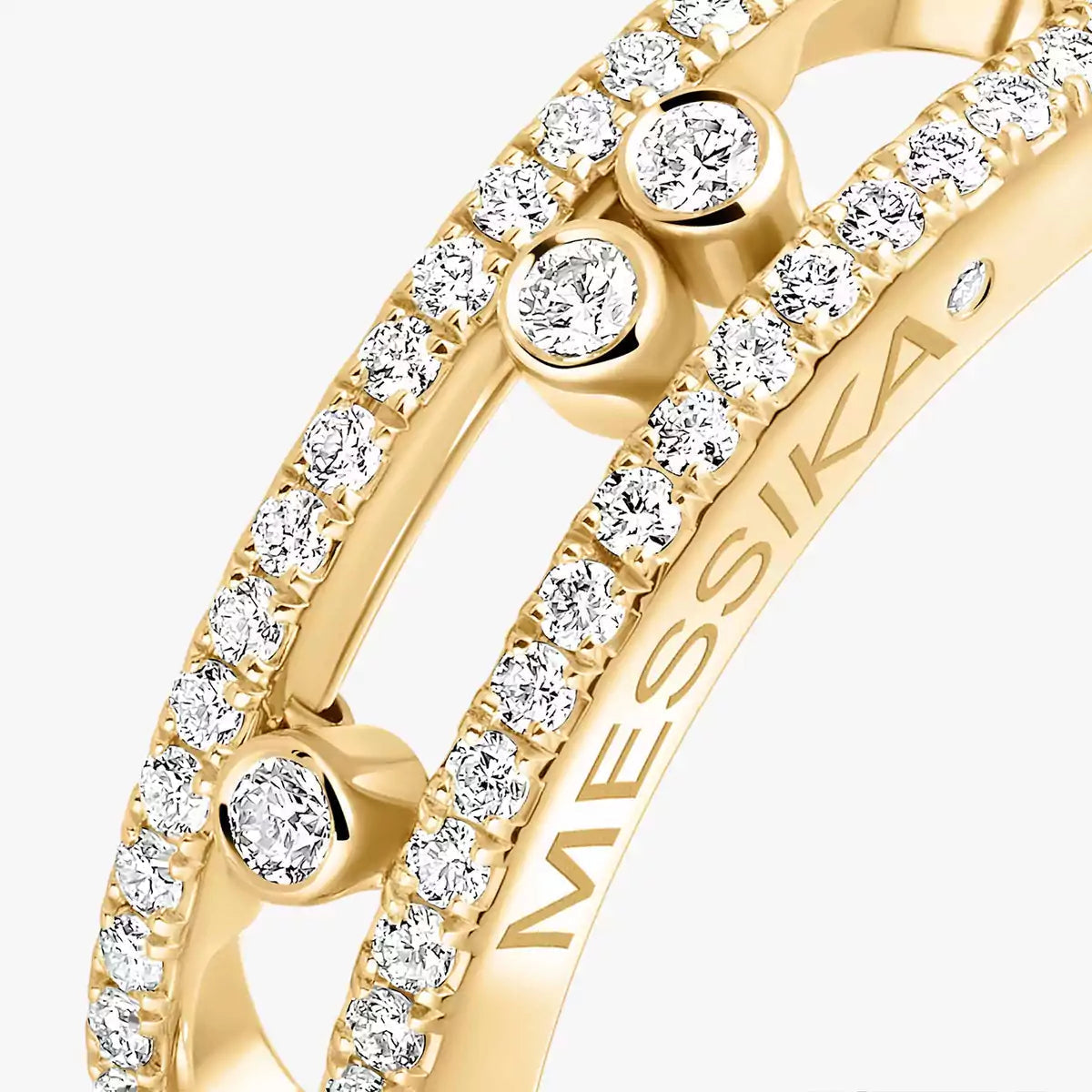 [Mystic ] Baby Move Gold Diamond Pave_ Ring