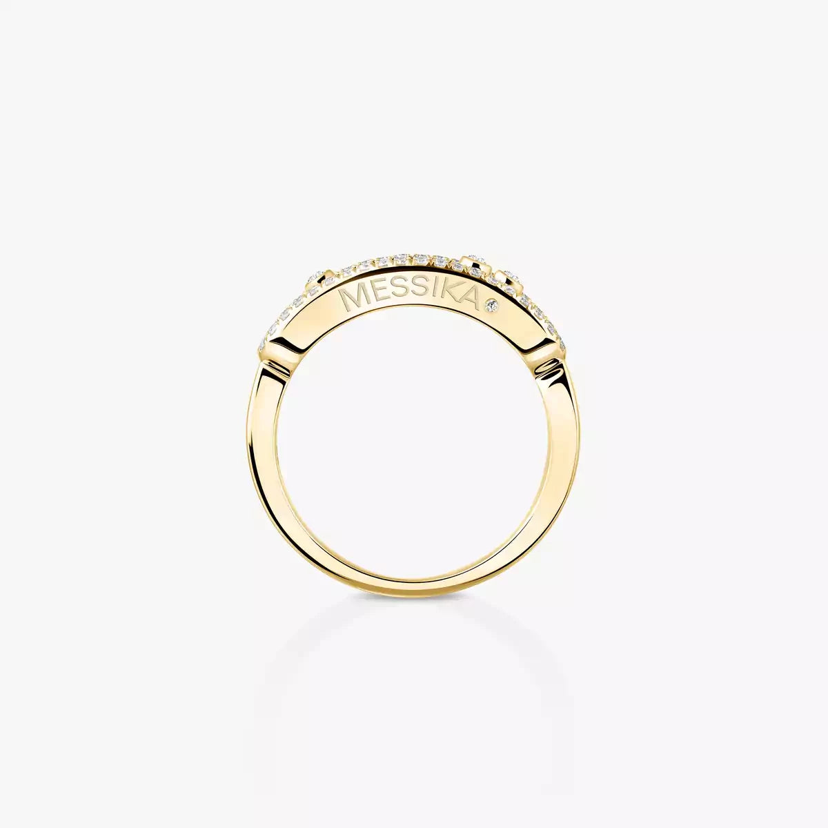 [Mystic ] Baby Move Gold Diamond Pave_ Ring