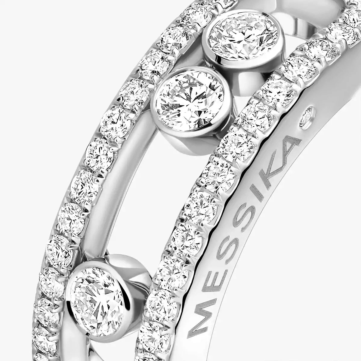 [Mystic ] Move Gold Diamond Pave_ Ring