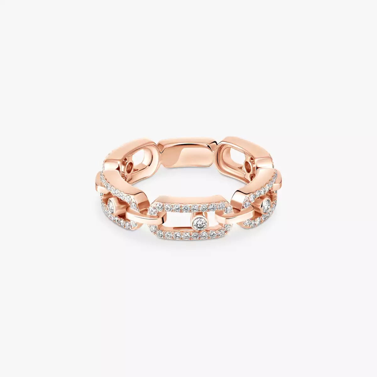 [Mystic ]Move Link Pave_-Set Diamond Ring in Gold