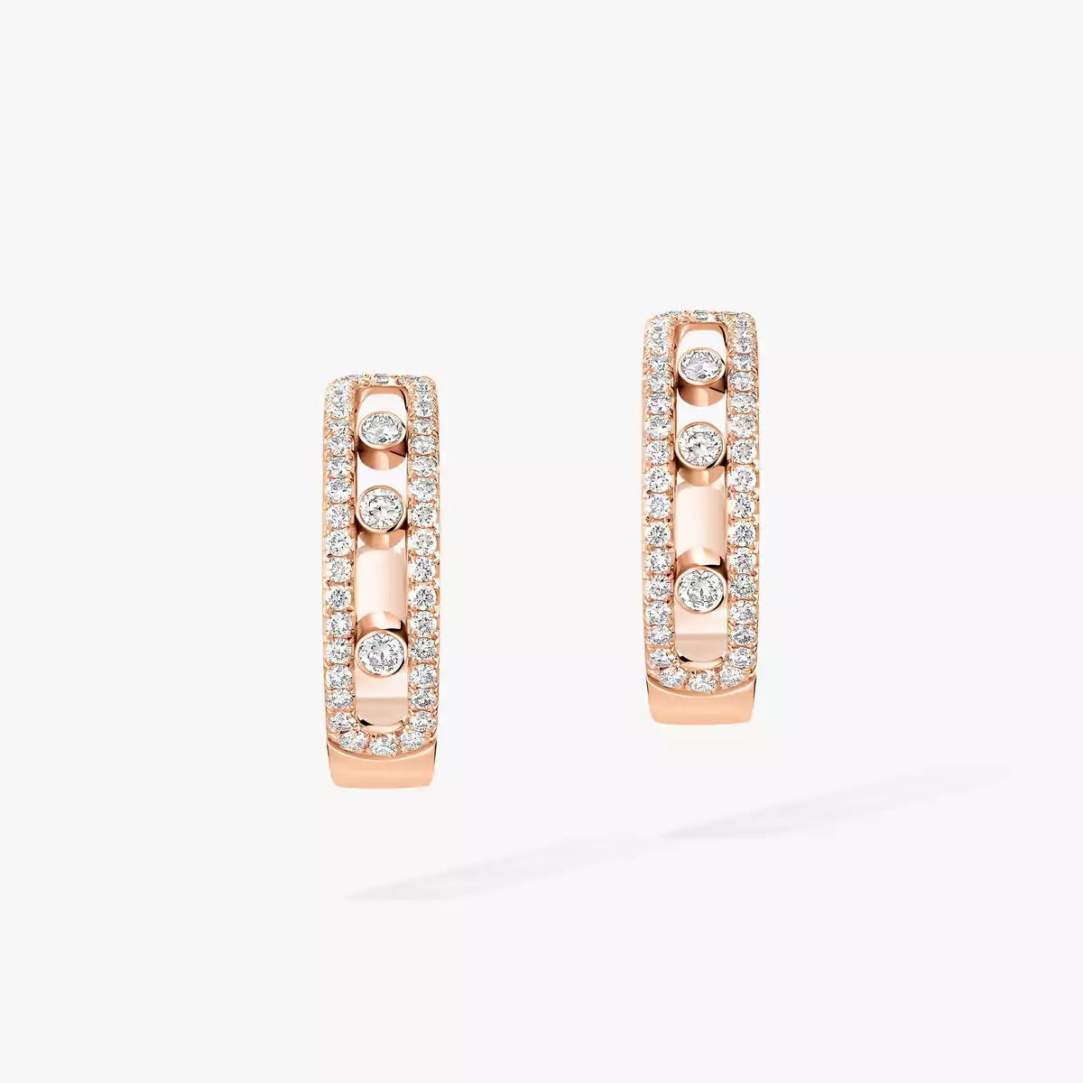 [Mystic ]Diamond Pave_ Hoop Earrings Move