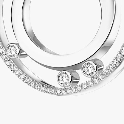 [Mystic ]Move Romane Small Diamond Hoop Earrings