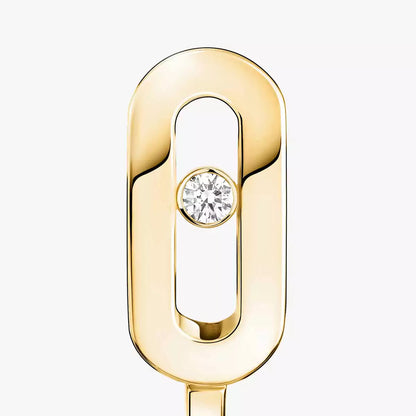 [Mystic ]Diamond Mini Hoop Earrings Move Classique