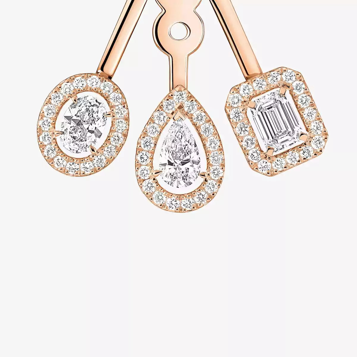 [Mystic ] My Twin Trio  Diamond Earrings