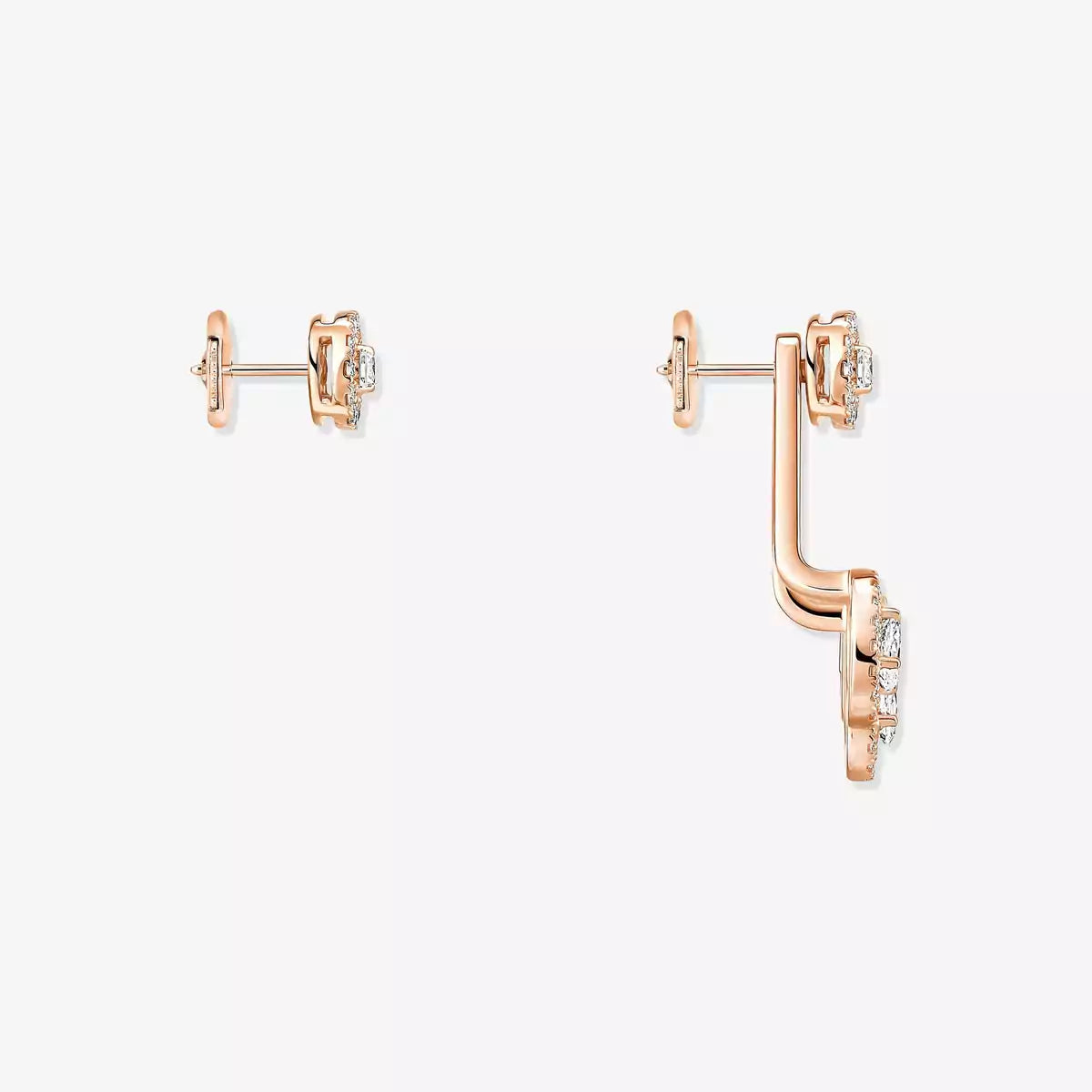 [Mystic ] My Twin Trio  Diamond Earrings