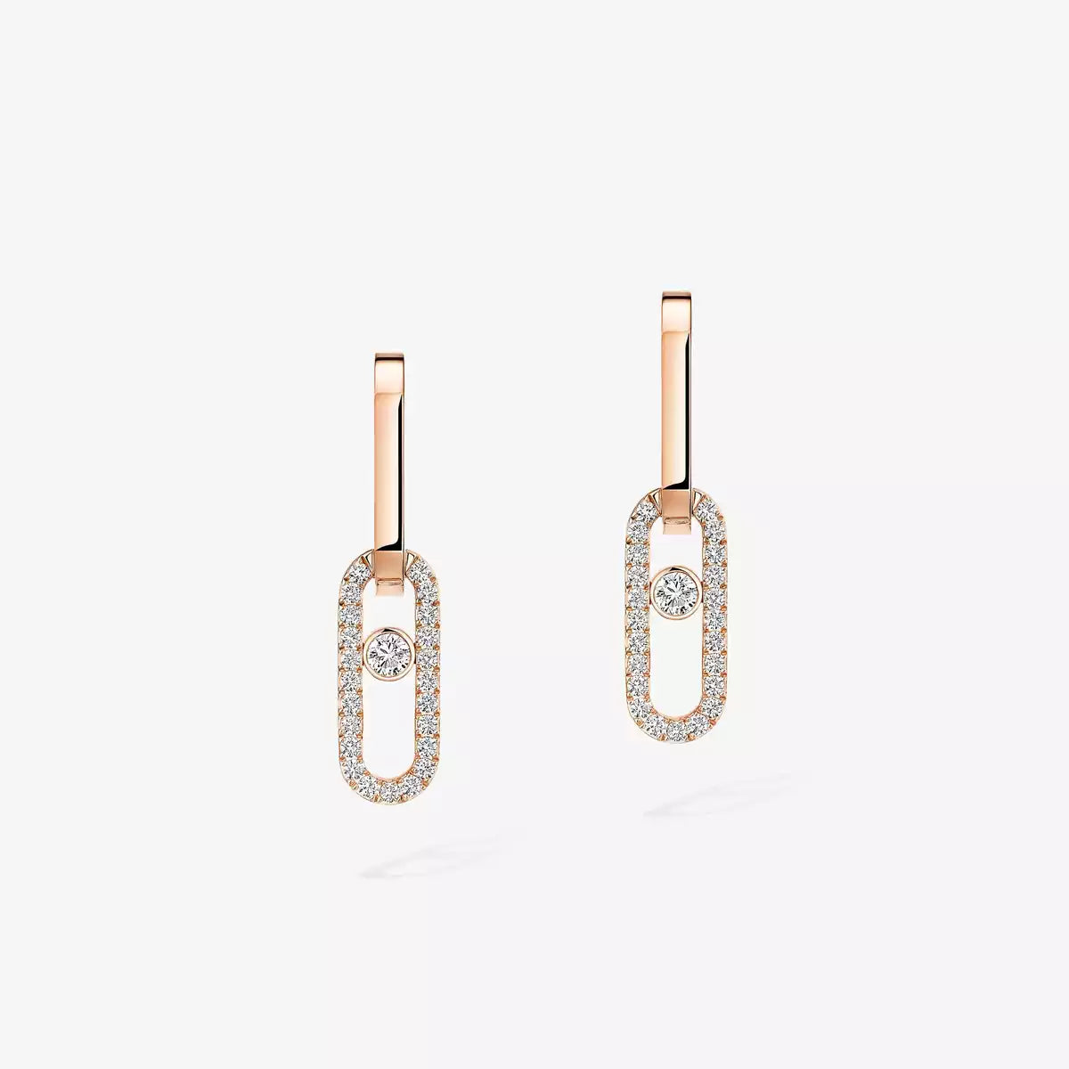 [Mystic ]Move Link Diamond Earrings