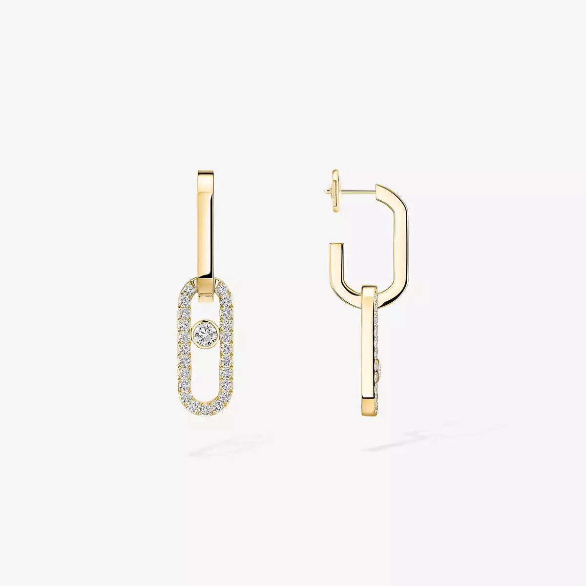 [Mystic ]Move Link Diamond Earrings
